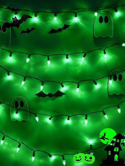 240 LED 78FT C6 Halloween String Lights, Super Long Christmas Lights Outdoor Indoor with 13 Modes & Timer, Waterproof Fairy Twinkle Light Plug in for Tree Garden Party Xmas Decorations (Green)