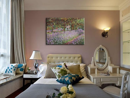 OKEXCKK Irises in Monet's Garden, 1900 by Claude Monet - Large Canvas Art Wall Decor Painting Picture Print -24" x 36"