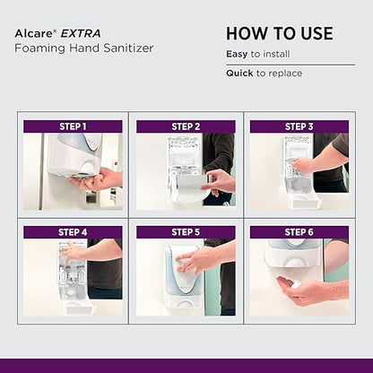 SC Johnson Professional® Alcare Extra Foaming Hand Sanitizer Starter Pack (1 cartridge + 1 dispenser), 1 L, 1/CS