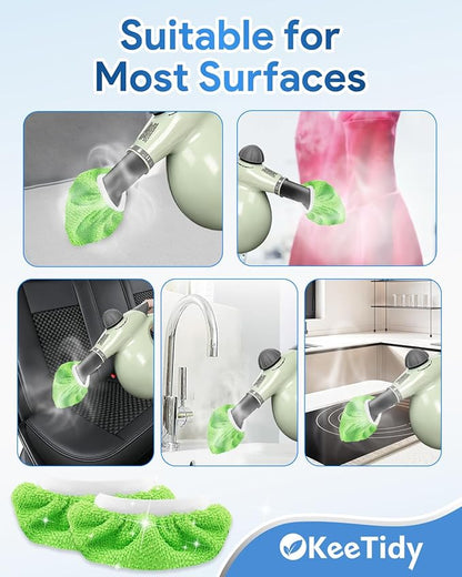 Universal Steam Mop Pads Compatible with Bissell Steam Shot Cleaner Compatible with Wagner Steam Cleaner Accessories, Reusable Mop Pads Replacement 5 Pack