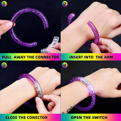 120 PCS Led Glow Sticks Bracelets Glow In the Dark Party Supplies, Light Up Bracelets for Kids Adults, Party Favors for Christmas, Halloween, New Year Party Light Up Toys Gifts (120)