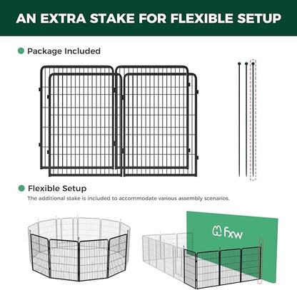 FXW Instant Unleashed Dog Playpen, Portable Pet Fence for Outdoor, RV Trips, and Camping, 40inch, 4 Panels for Medium and Large Dogs│Patented