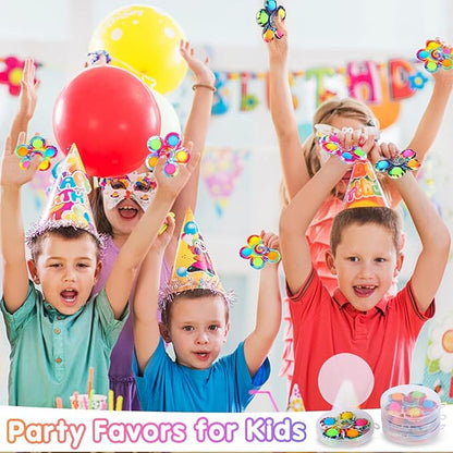 Gigilli 24 Pack Party Favors Fidget Spinners for Kids 4-8-12, Goodie Bags Stuffers Valentine Gifts for Kids 3-5, ADHD Pop Mini Fidget Toys Bulk Treasure Box Toys Classroom Prizes, Adult Anxiety Toys