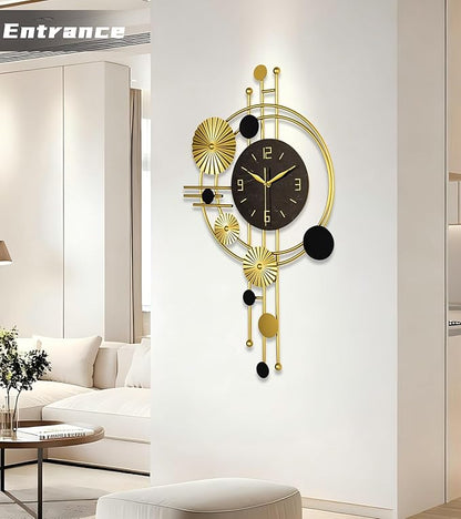 Large Wall Clock, Modern Clocks for Living Room, Geometric Design - Silent Wall Clock, Battery Operated, for Living Room,Bedroom,Kitchen,Study or Entryway Decor-30