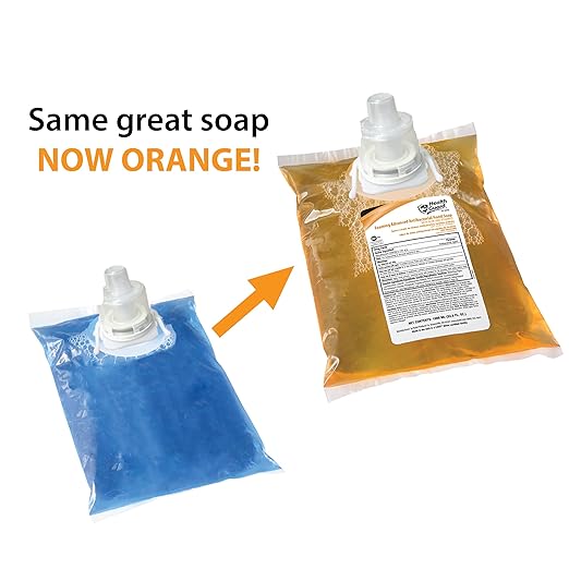 Health Guard Foaming Antibacterial Hand Soap #21352, for use with discontinued Member's Mark/Sam's Club/Ecolab soap dispenser, same formula as discontinued soap #915169, 4/1000 mL refill bags