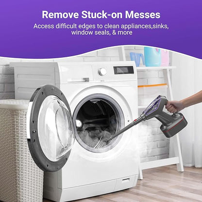Heavy Duty Power Steamer 3-in-1 Steam Mop and Handheld Steam Cleaner for Home, Garage, Workshop, Hardwood, Tile, Walls, Grout, Windows, Furniture, Deck, with Wall Mount and Cord Storage