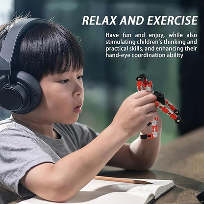 6pcs Transformable Fidget Spinners Children's Advanced Fidget Toys for Stress Relief Ideal Fidget Spinners for Sensory Toys for Boys and Girls with Autism，Party Favors