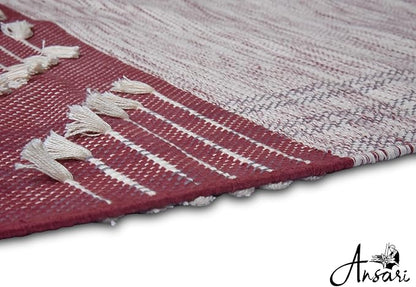 Craftyansari Handwoven Cotton Yoga Mat, Natural, 72 x 24 Inches, Fair Trade, Soft Absorbent Surface for Exercise, Workout, Meditation