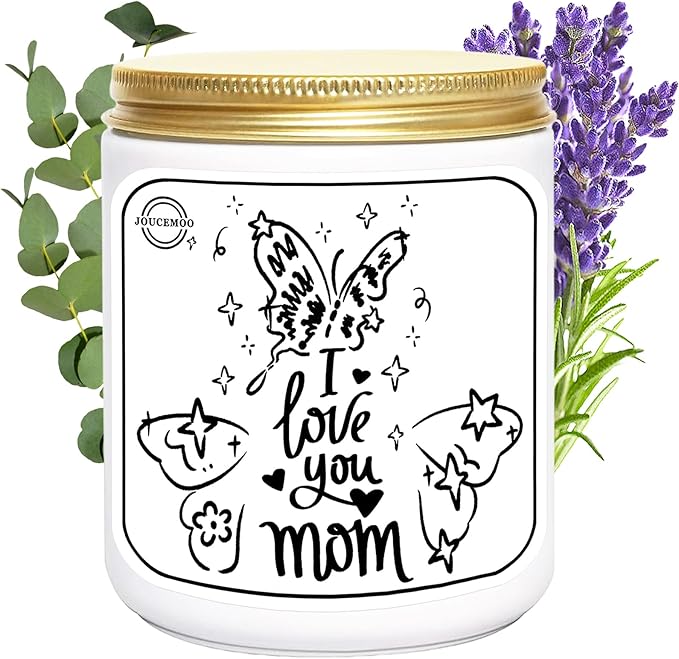 Christmas Gifts for Mom, Lavender Eucalyptus Candles, Soy Wax Aromatherapy Candle for Stress Relief, Non Toxic, Long Lasting Time of 50 Hour, Birthday Gifts for Mom from Daughter Son