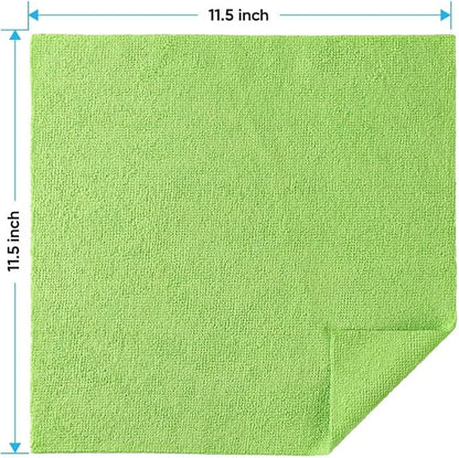 HOMEXCEL Shop Towels 100 Pack, Reusable Microfiber Towels for Cars, Bulk Multipurpose Microfiber Cleaning Cloths, Lint Free Cleaning Rags for Car, House and Kitchen, 11.5 x 11.5 inch