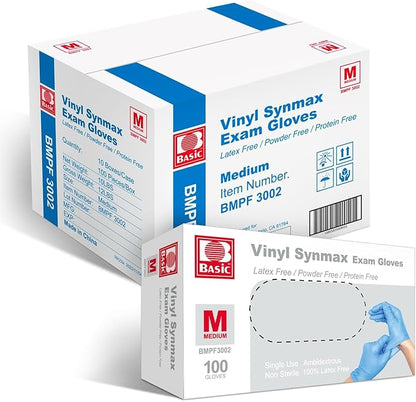 Jointown Vinyl Gloves, Disposable Cleaning, Powder Free, Latex Free, Non-Sterile Protective Glove, Gloves for Cooking