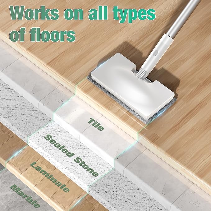 11-in-1 Steam Mop - Detachable Handheld Steam Cleaner with 380mL Tank, 260℉ Floor Steamer for Hardwood, Tile, Grout, Windows, Bath & Kitchen - 3-Level Steam Control, Multi-Purpose Floor Steam Cleaner