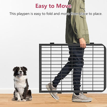 Dog Playpen 40" Height 20 Panels Portable Pet Fence Outdoor for Yard Indoor Dog Pen Outdoor for Medium/Small Animals, Large Pet Puppy Playpen Heavy Duty Pet Fence for RV Camping, Yard