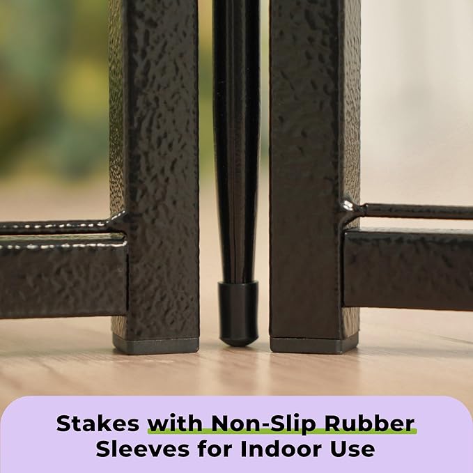 SunsGrove Dog Playpen Outdoor, Heavy Duty 40 Inch 24 Panels Dog Playpen for Medium and Large Dogs, Free and Safe Play Dog Fence Indoor, Black