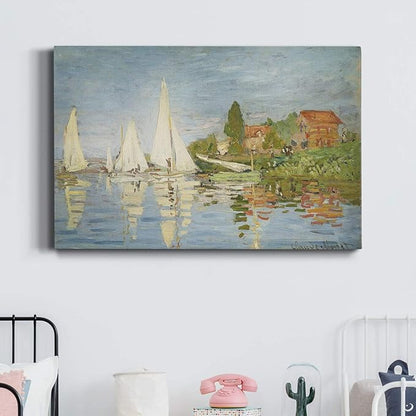 Wexford Home Decor Landscape Canvas Wall Art Abstract Floral Painting Modern Pictures Artwork Decoration for Living Room Kitchen Bathroom Office Ready to Hang Chapelton at Argenteui 24x36