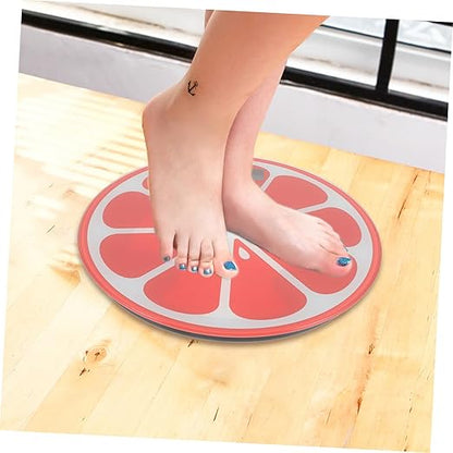 Luxshiny Portable Digital Weight Scale for Humans Cute Mini Round Design High-Precision Strain Gauge Sensor Auto Shut-Off Quick Accurate Readings for Fitness and Health Enthusiasts