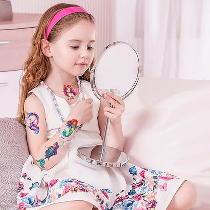 150+ Kids Glitter Temporary Tattoos for Girls – Individually Wrapped Party Favors, Waterproof Tattoo Stickers – Mermaid, Unicorn, Fairy, Butterfly Birthday Pinata Stuffers