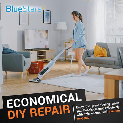 BlueStars 10-Pack H2OX5 Microfiber Steam Mop Pads Replacement – Compatible with H2O H20 Steam Mop X5 – Washable & Reusable, Exact Fit for H2O X5 Steam Cleaners