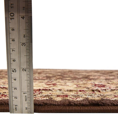 Rugs.com Aditi Collection Rug – 5' x 8' Brown Low Rug Perfect for Living Rooms, Large Dining Rooms, Open Floorplans