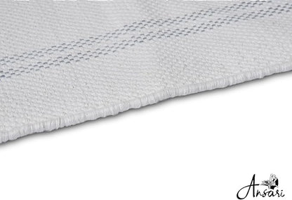 Craftyansari Handwoven Cotton Yoga Mat, Natural, 72 x 24 Inches, Fair Trade, Soft Absorbent Surface for Exercise, Workout, Meditation