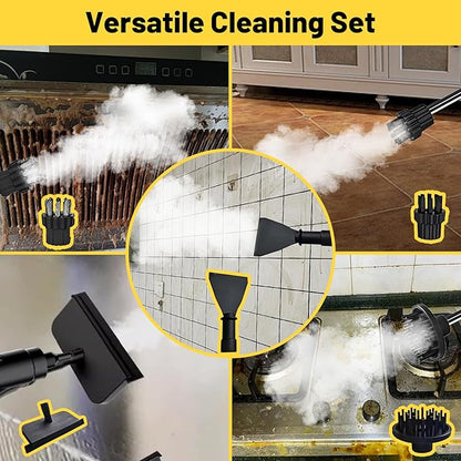 Steam Cleaners, 2500W High Pressure Steamer for Cleaning, Handheld Portable Steam Cleaner, 15s Fast Heat-Up & 42.3oz Tank, Steamer Cleaner for Home, Car, Kitchen, Bathroom, Floor, Grout, Tile