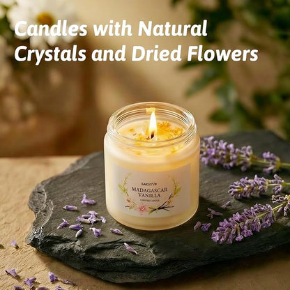 8 Pack Scented Candles for Home,28oz Crystal Soy Candles-200 Hour Long Lasting,Aromatherapy Candle Sets for Women Gift,Perfect for Valentine's Day,Mother's Day, Birthdays, Anniversaries