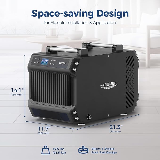 ALORAIR 145 Pint Crawl Spaces Dehumidifier with Pump and Drain Hose, Energy Star Certified, Auto Defrost for Crawlspaces, Commercial, Basements, and Large Rooms up to 1800 Sq.Ft
