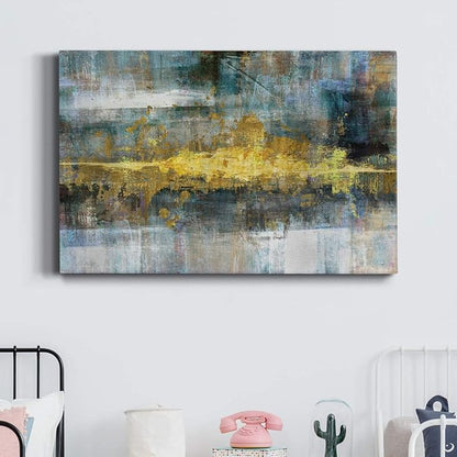 Wexford Home Home Decor Landscape Canvas Wall Art Abstract Floral Painting Modern Pictures Artwork Decoration for Living Room Kitchen Bathroom Office, Ready to Hang, 32x48
