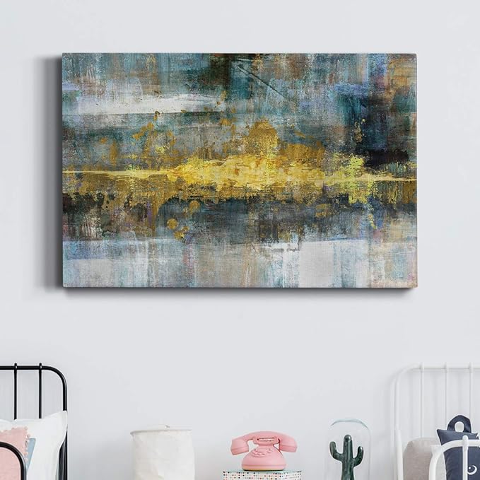 Wexford Home Home Decor Landscape Canvas Wall Art Abstract Floral Painting Modern Pictures Artwork Decoration for Living Room Kitchen Bathroom Office, Ready to Hang, 24x36