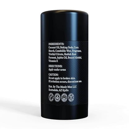 Deodorant for Men - Aluminum Free Mens Deodorant - Travel Size Natural Deodorants - Sweat Protection for Underarm, No Stain Stick Deodorants, Made in USA, 3.2oz (Pack of 2, Rocket Man)