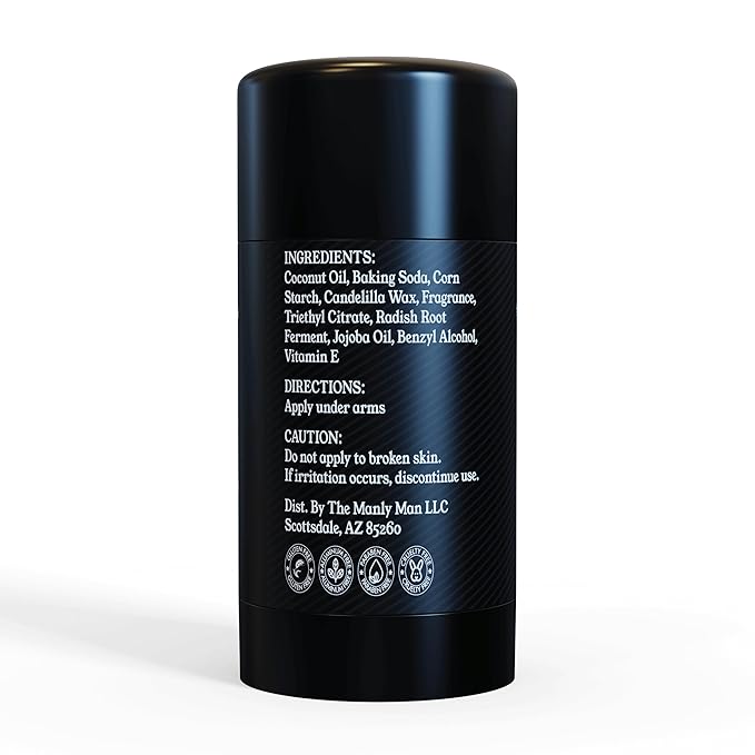 Deodorant for Men - Aluminum Free Mens Deodorant - Travel Size Natural Deodorants - Sweat Protection for Underarm - Stain-Free Stick Deodorants - Made in USA, 3.2oz (Pack of 2, Freedom)