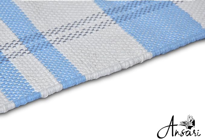 Craftyansari Handwoven Cotton Yoga Mat, Natural, 72 x 24 Inches, Fair Trade, Soft Absorbent Surface for Exercise, Workout, Meditation