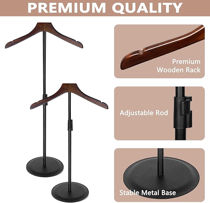 4 Pack Shirt Display Stand 35" Height Adjustable Shoulder Stand Shirt Rack, T Shirt Display Stand for Shops, Steaming Clothes Holder, Black