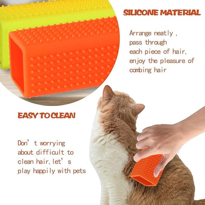Pet Hair Remover for Furniture and Carpets - Rubber Brush Roller for Sofas and Hollow Cleaner