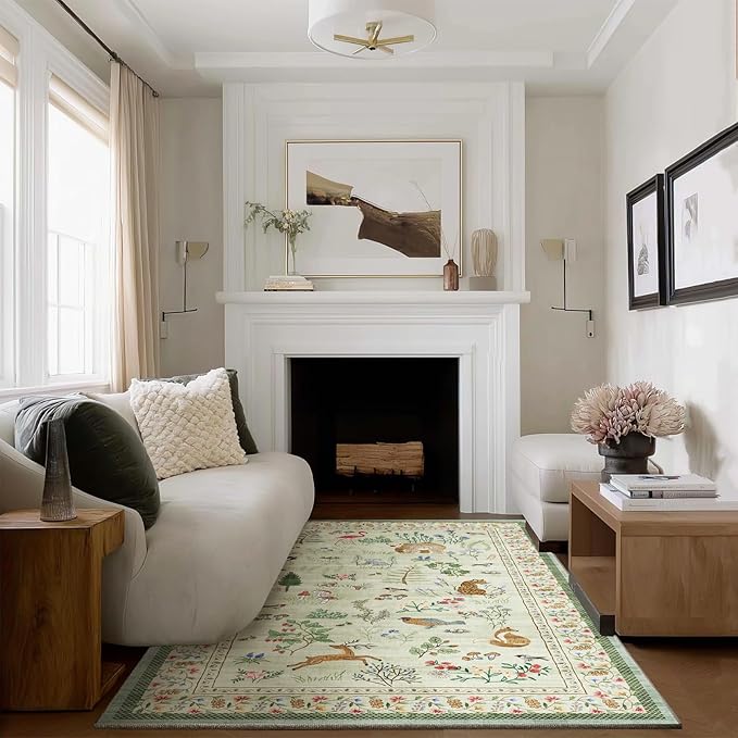 Machine Washable Throw Rugs for Entryway: 3x5 Door Mat Indoor Entrance Small Rug Stain Resistant Non Slip Low Pile Soft Carpet for Kitchen Front Door Indoor Entrance Entry Bedroom