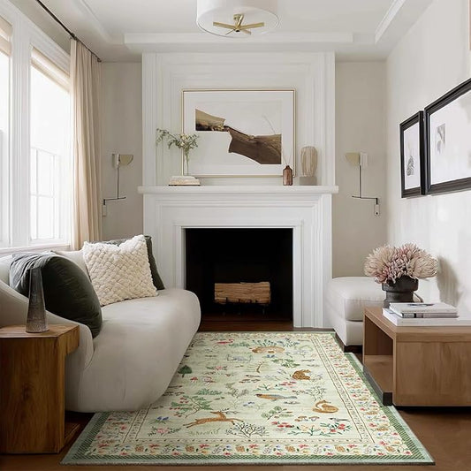 Machine Washable Throw Rugs for Entryway: 3x5 Door Mat Indoor Entrance Small Rug Stain Resistant Non Slip Low Pile Soft Carpet for Kitchen Front Door Indoor Entrance Entry Bedroom