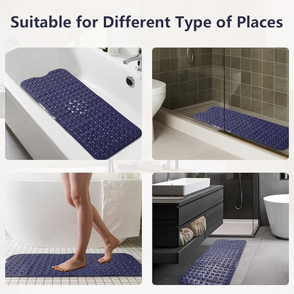 26PC Bathroom Accessories Set - Gorgeous Blue Bathroom Set, Bathroom Accessory Set, Blue Shower Curtain Set with Bathtub Mats for Shower Tub