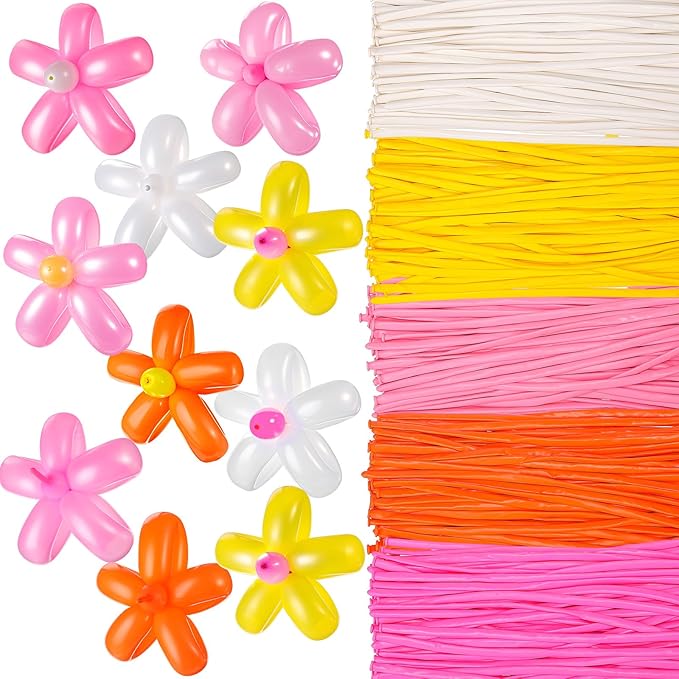 Sratte 1000 Pcs Bulk Animal Balloons 260Q Twisting Long Balloon Assorted Color for Halloween Animal Shape Weddings, Birthdays Clowns, Xmas Presents (Boho Colors)