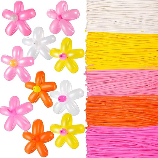 Sratte 1000 Pcs Bulk Animal Balloons 260Q Twisting Long Balloon Assorted Color for Halloween Animal Shape Weddings, Birthdays Clowns, Xmas Presents (Boho Colors)