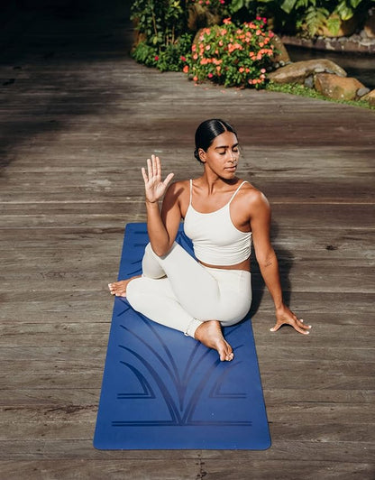 YOGA DESIGN LAB | The Infinity Mat | Luxurious Non-Slip Design Provides Unparalleled Grip to Support and Align You Beautifully | Eco-Friendly | w/Carrying Strap!