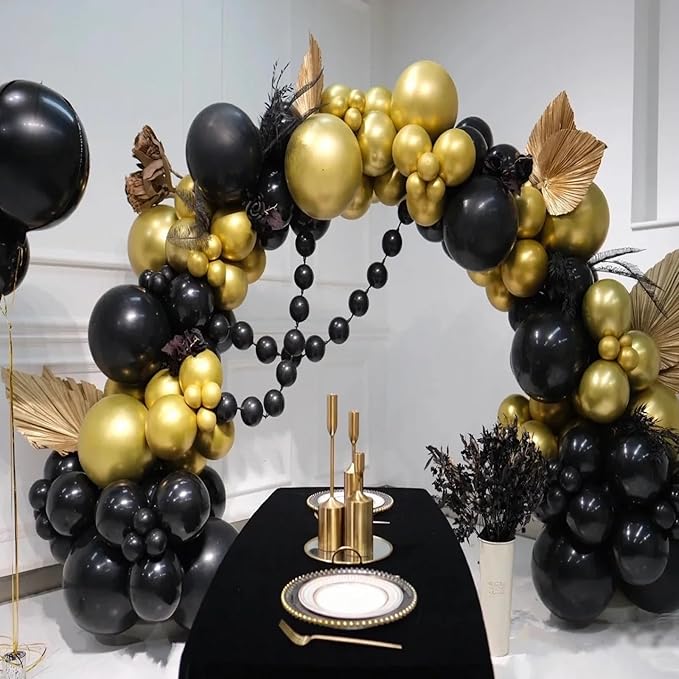 Black Balloons for Halloween Decoration 12inch 100pcs Black Latex Balloons for Brthday Party Decoration