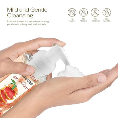 LOVERY Foaming Hand Soap-Pack of 3-Moisturizing Hand Soap with AloeVera & Essential Oils-Alcohol-Free Hand Wash in Honey Almond, PomegranatePeach, Lavender Jasmine Scent-Free Bracelet