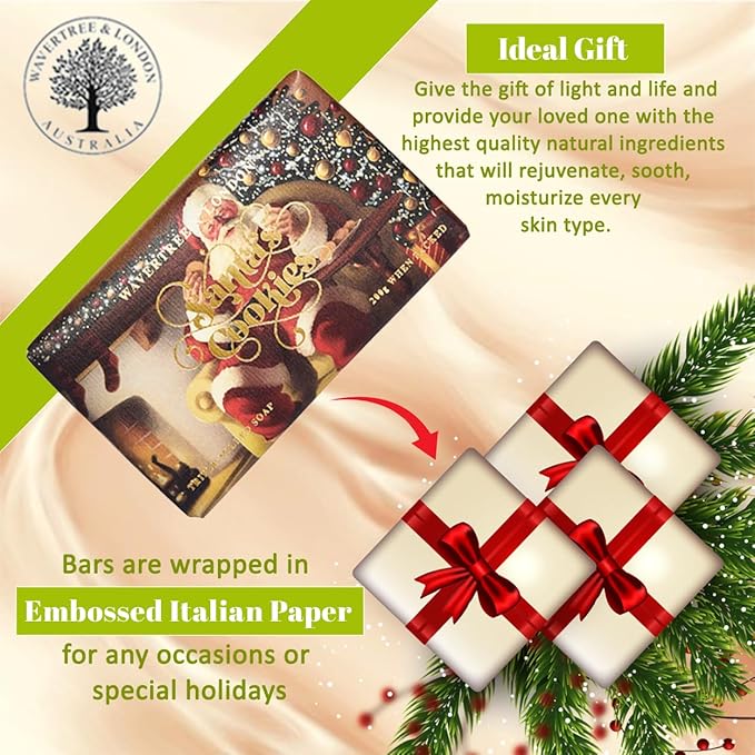 Wavertree & London Basil, Lime & Mandarin Scented Natural Soap (8 Bars), 7oz Moisturizing French Triple Milled Soap Bars enriched with shea butter - Pure Plant Oil Bath & Body Bars for All Skin Types