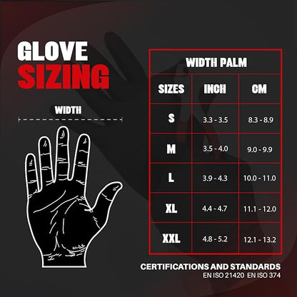 Herkules Grip Heavy Duty 8Mil Black Nitrile Gloves,3D Raised Diamond Texture-Latex & Powder-Free Industrial, Mechanic
