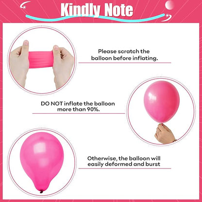 Pink and Purple Balloons, 60PCS 12Inch Purple Pink Teal Blue Balloons and Gold Birthday Balloon for Girls Princess Birthday Mermaid Baby Shower Party Decorations