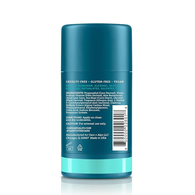 Oars + Alps Deodorant for Men & Women, Aluminum Free Deodorant for Men, Dermatologist Tested, Clean Ingredients, Non Toxic, Vegan, Long Lasting, Variety Pack, 3pk, 2.6oz