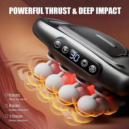 16-Drive Massage Gun Deep Tissue Muscle Massager with 3 Modes & 30 Intensities, Portable Quiet Percussion Massager for Legs, Waist, Back, Neck, Buttocks Muscle Pain Relief