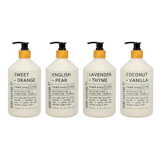 Home & Body Company Soap Culture 41 Hand Soap Collection 21.5 fl oz x 4
