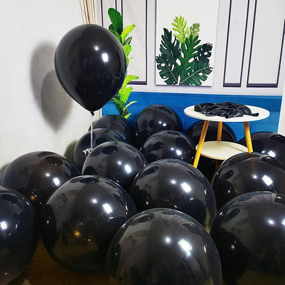 90 Pack Black Balloons 18 inch Black Latex Party big Balloon Bulk for Various Party Events Decorations