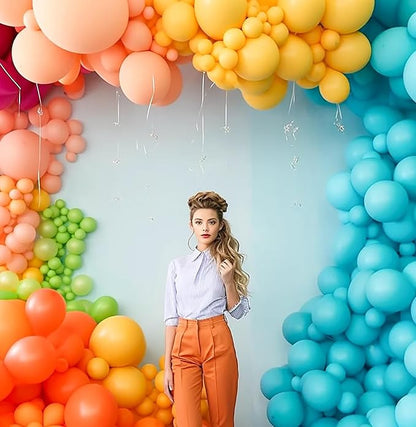 KALOR 12 Inch Teal Blue Balloons, 50 Pcs Latex Helium Balloons for Kid's Birthday Party, Baby Shower, Wedding, Graduate Party Decorations